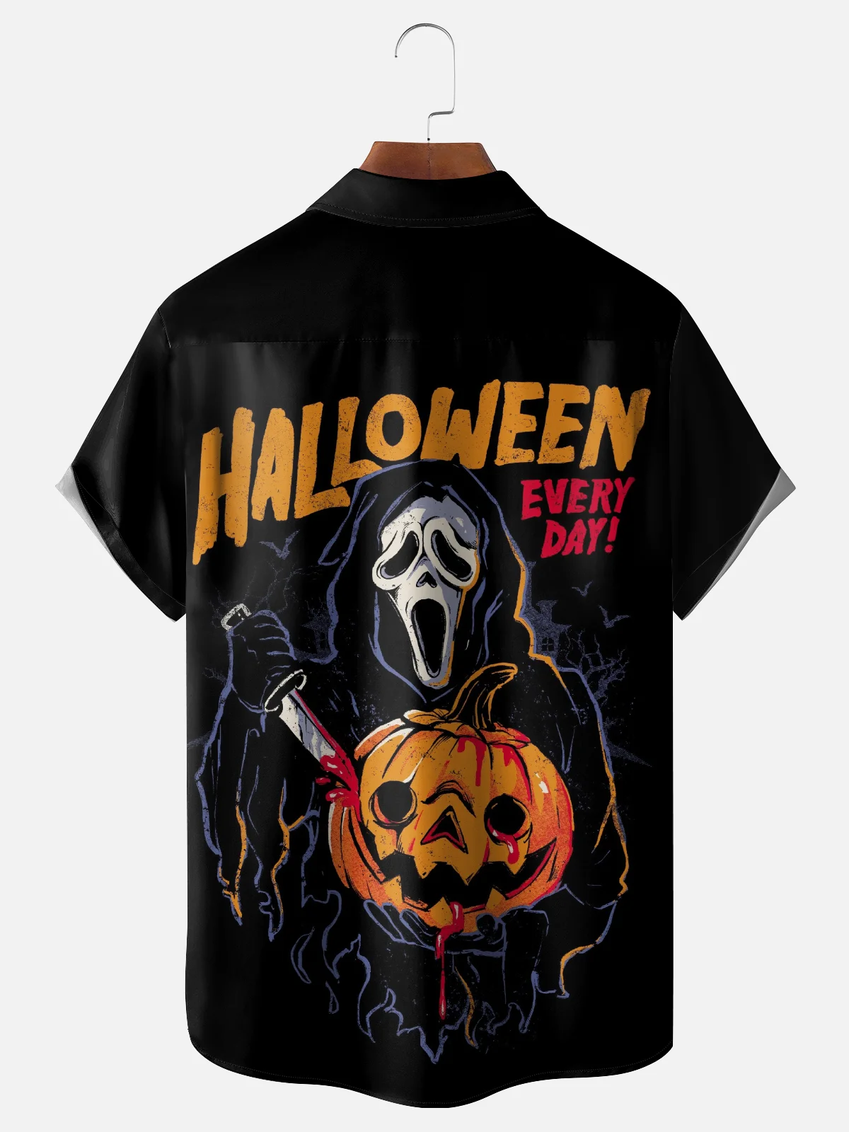 Hardaddy X Eduely Moisture-wicking Halloween Ghost Chest Pocket Holiday Shirt