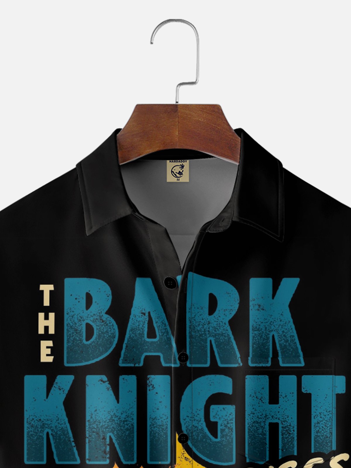 Hardaddy X Eduely Moisture-wicking Bat Cat Chest Pocket Holiday Shirt
