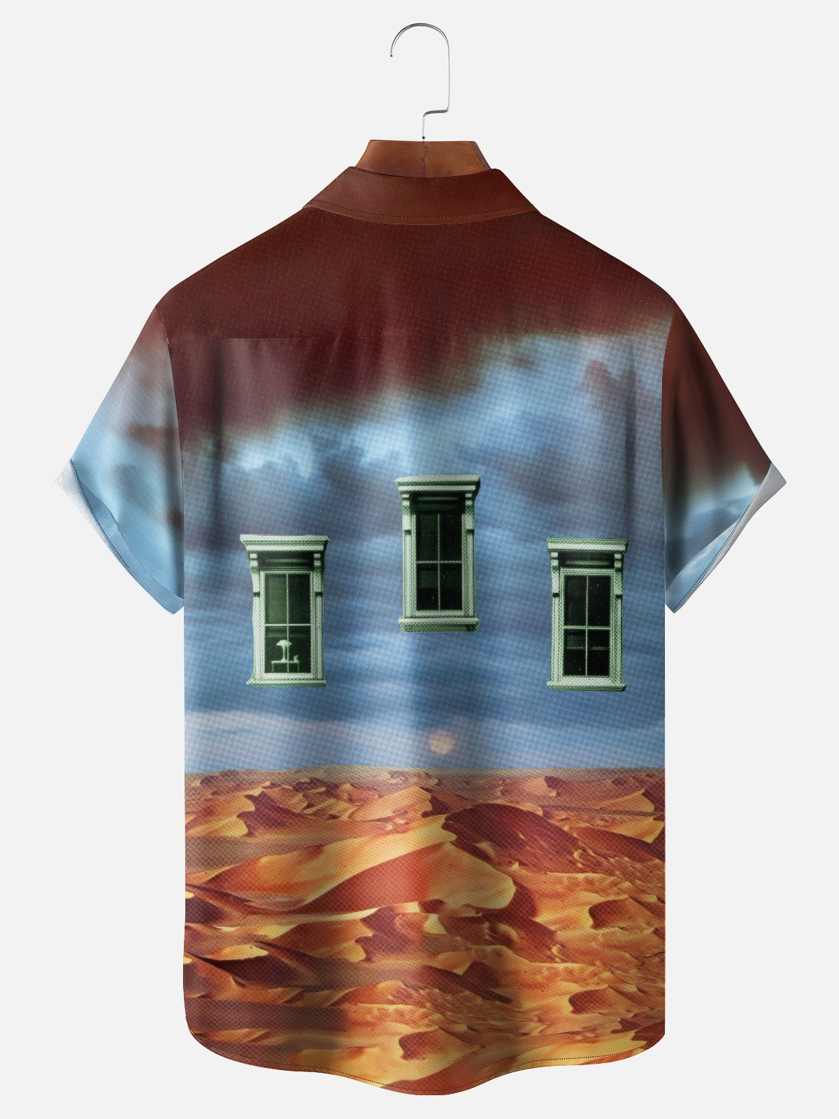 Hardaddy X Lara Rouse Moisture-wicking Desert Window Chest Pocket Hawalian Shirt