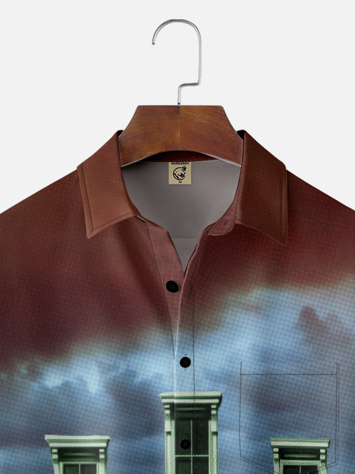 Hardaddy X Lara Rouse Moisture-wicking Desert Window Chest Pocket Hawalian Shirt