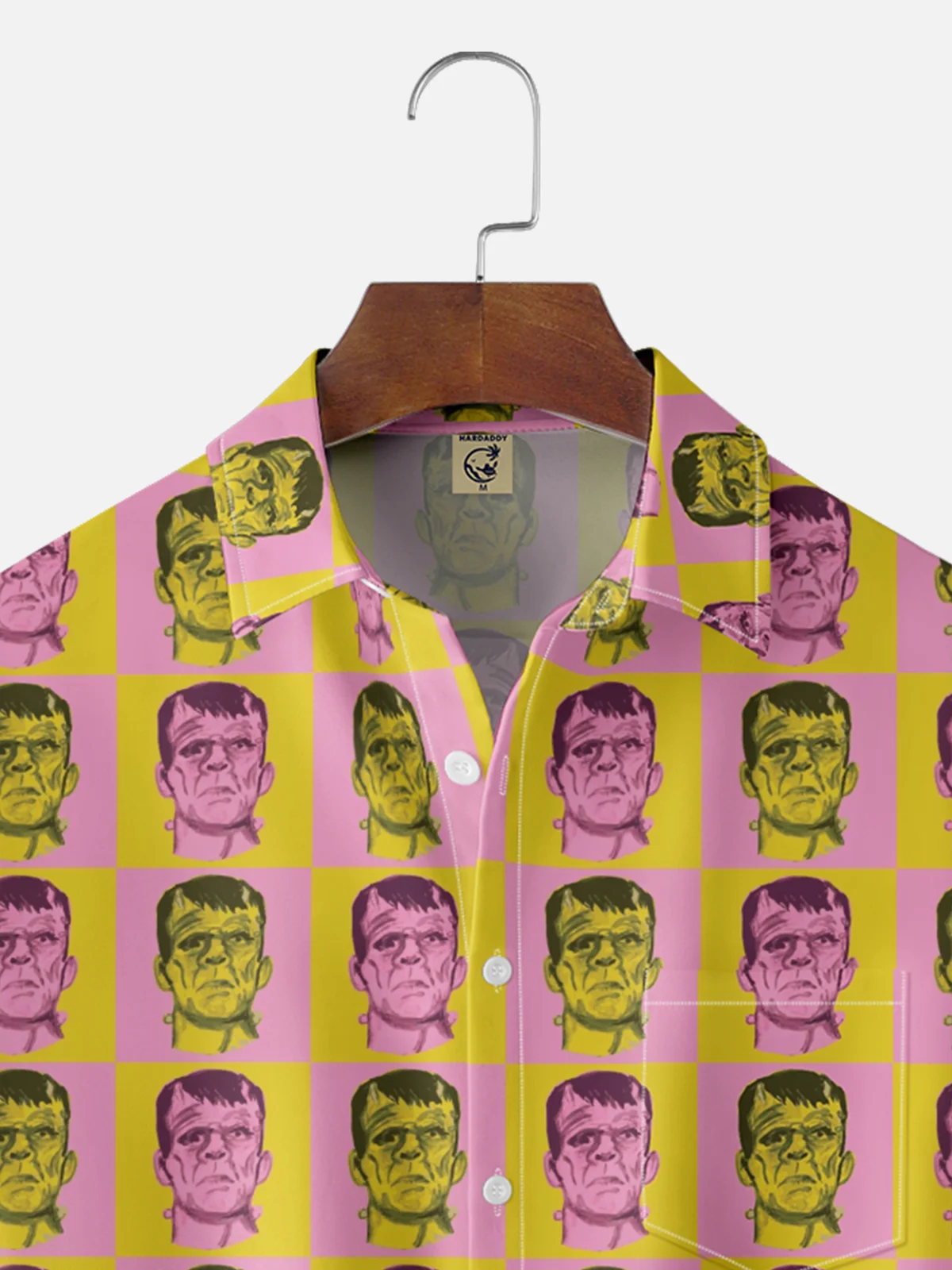 Hardaddy X Anna Lynne Moisture-wicking Monster Plaid Chest Pocket Hawalian Shirt