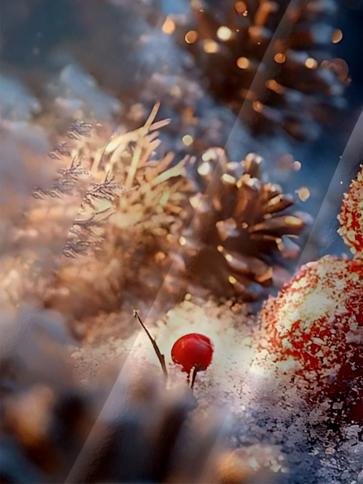 Moisture-wicking Christmas Candy Cane Christmas Tree Chest Pocket Casual Shirt