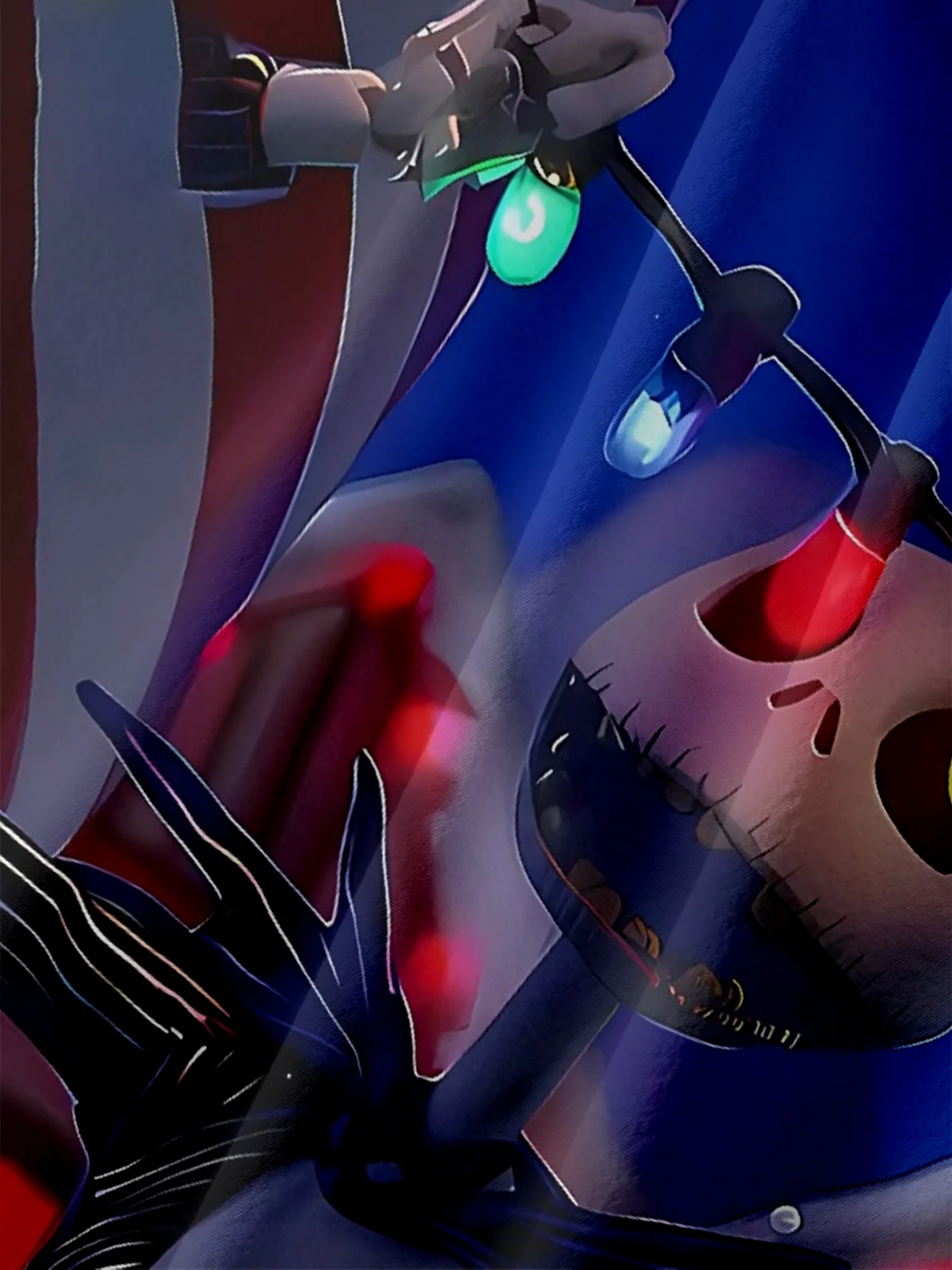 Moisture-wicking Christmas Fun Skull Chest Pocket Casual Shirt