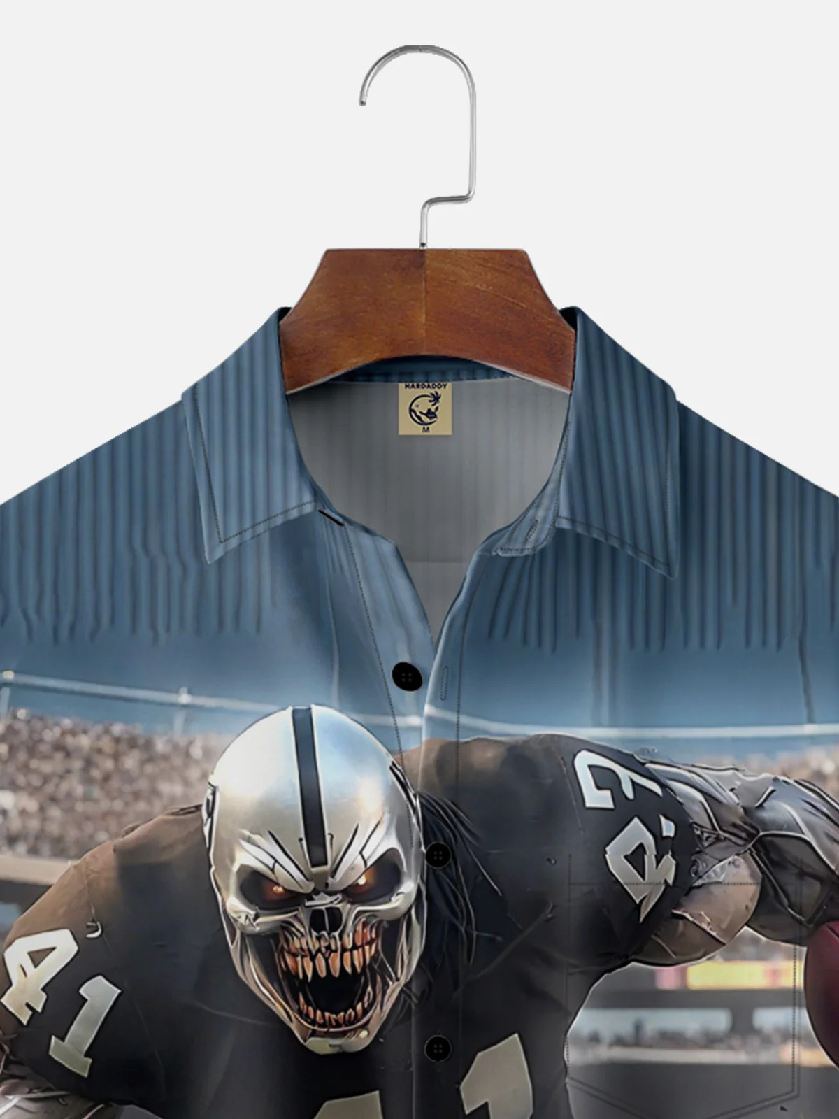 Moisture-wicking American Football Las Vegas Funny Raiders Chest Pocket Casual Shirt