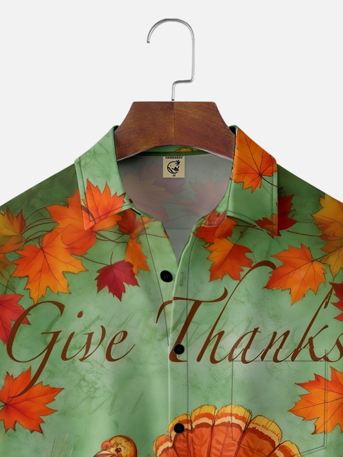 Moisture-wicking Thanksgiving Turkey Chest Pocket Casual Shirt