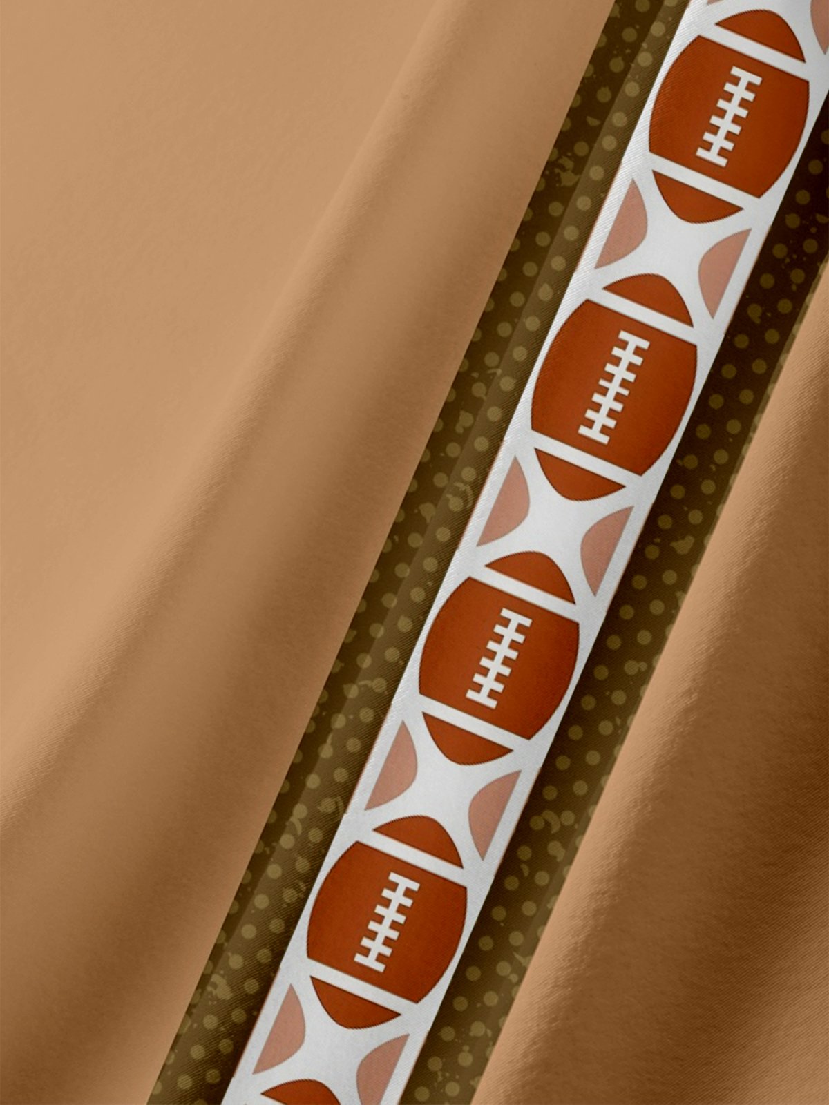 Moisture-wicking Thanksgiving American Football Turkey Chest Pocket Bowling Shirt