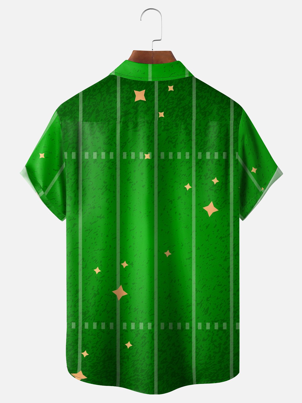 Moisture-wicking American Football Thanksgiving Turkey Chest Pocket Casual Shirt