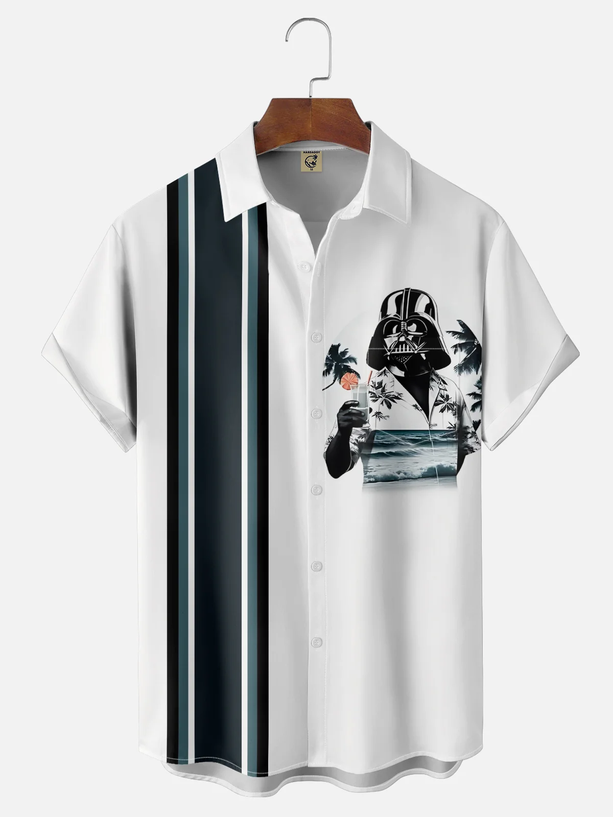 Moisture-Wicking Star The Mandalorian Coconut Tree Pocket Hawaiian Shirt