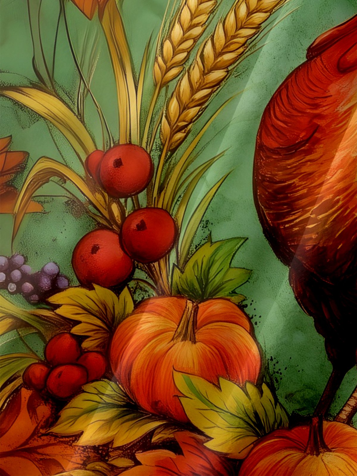 Moisture-wicking Thanksgiving Turkey Chest Pocket Casual Shirt