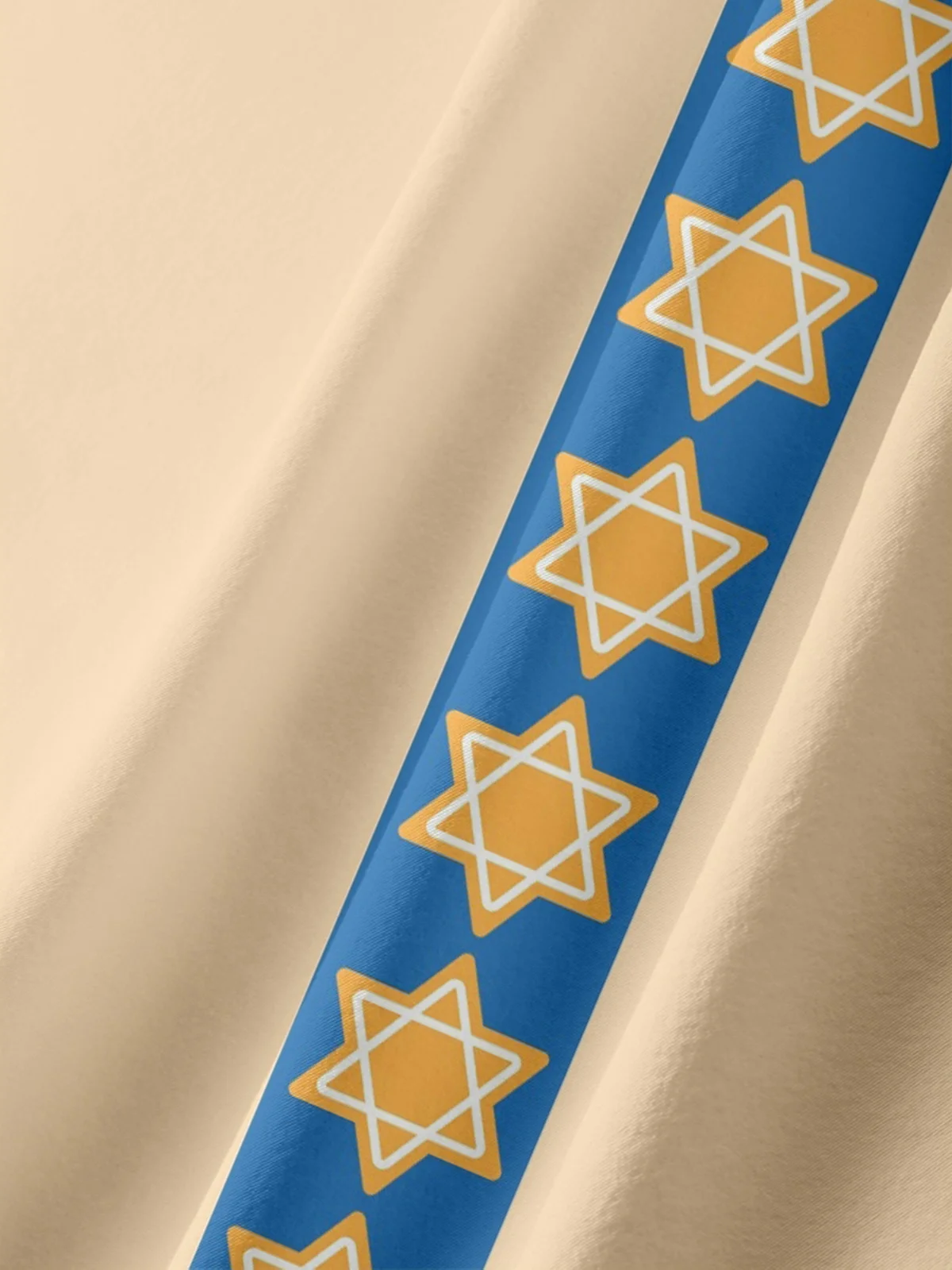 Moisture-wicking Hanukkah Menorah Star of David Chest Pocket Casual Shirt