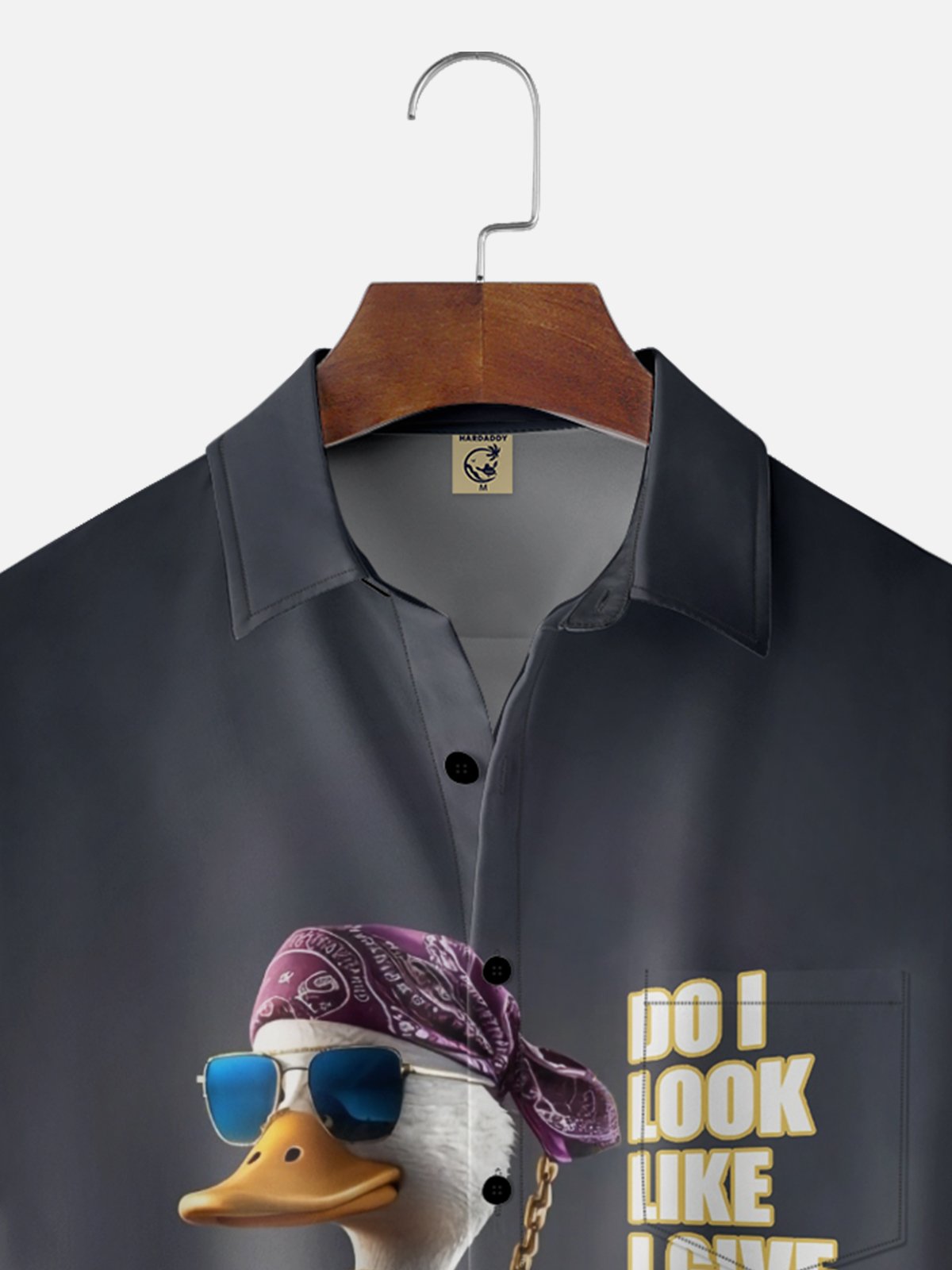 Moisture-wicking Do I Look Like I Give A Duck Chest Pocket Casual Shirt