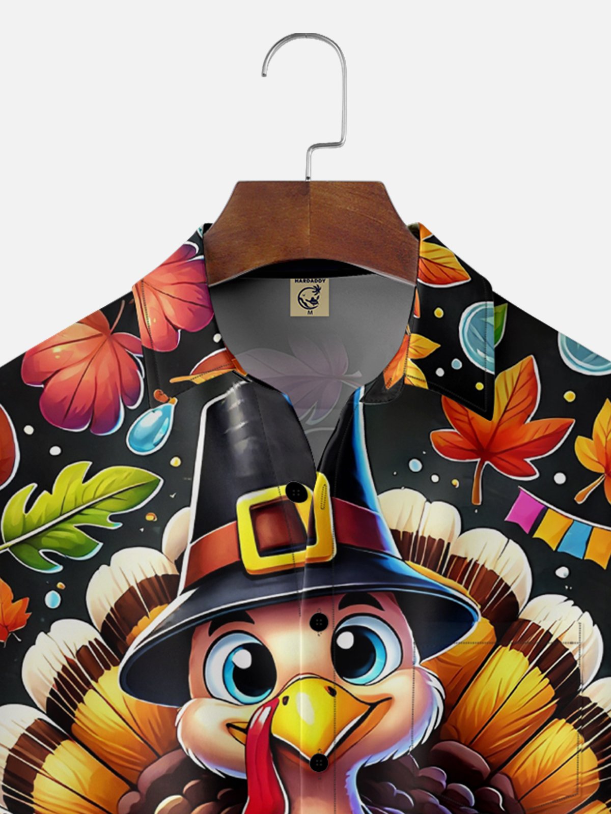 Moisture-wicking Thanksgiving Turkey Gobble Wobble Chest Pocket Casual Shirt