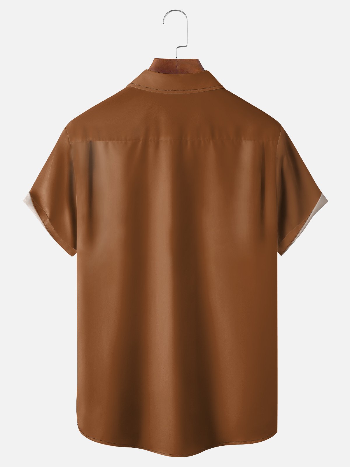 Moisture-wicking Thanksgiving Turkey Maple Leaf Chest Pocket Casual Shirt