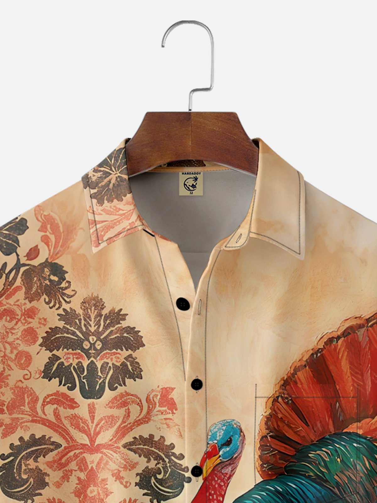 Moisture-wicking Thanksgiving Turkey Chest Pocket Casual Shirt