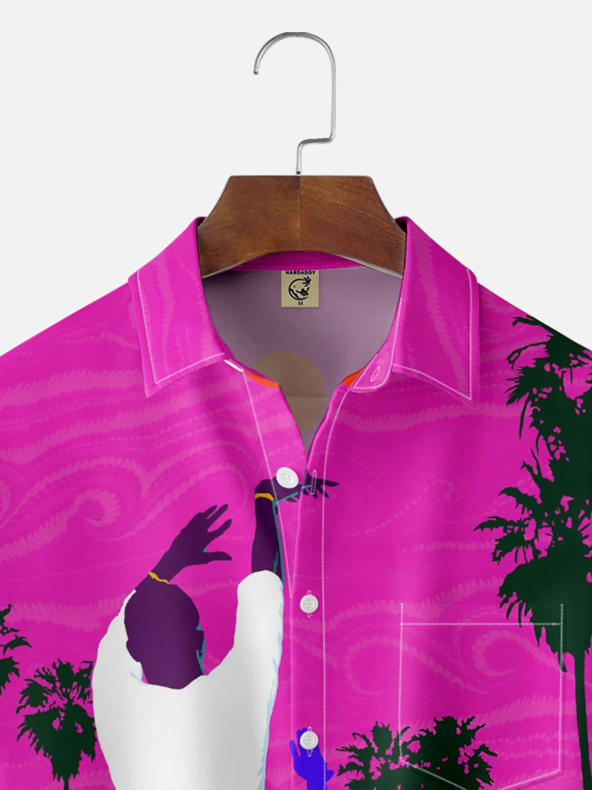 Hardaddy X Vakseen Moisture-wicking Dad Playing Basketball Chest Pocket Casual Shirt