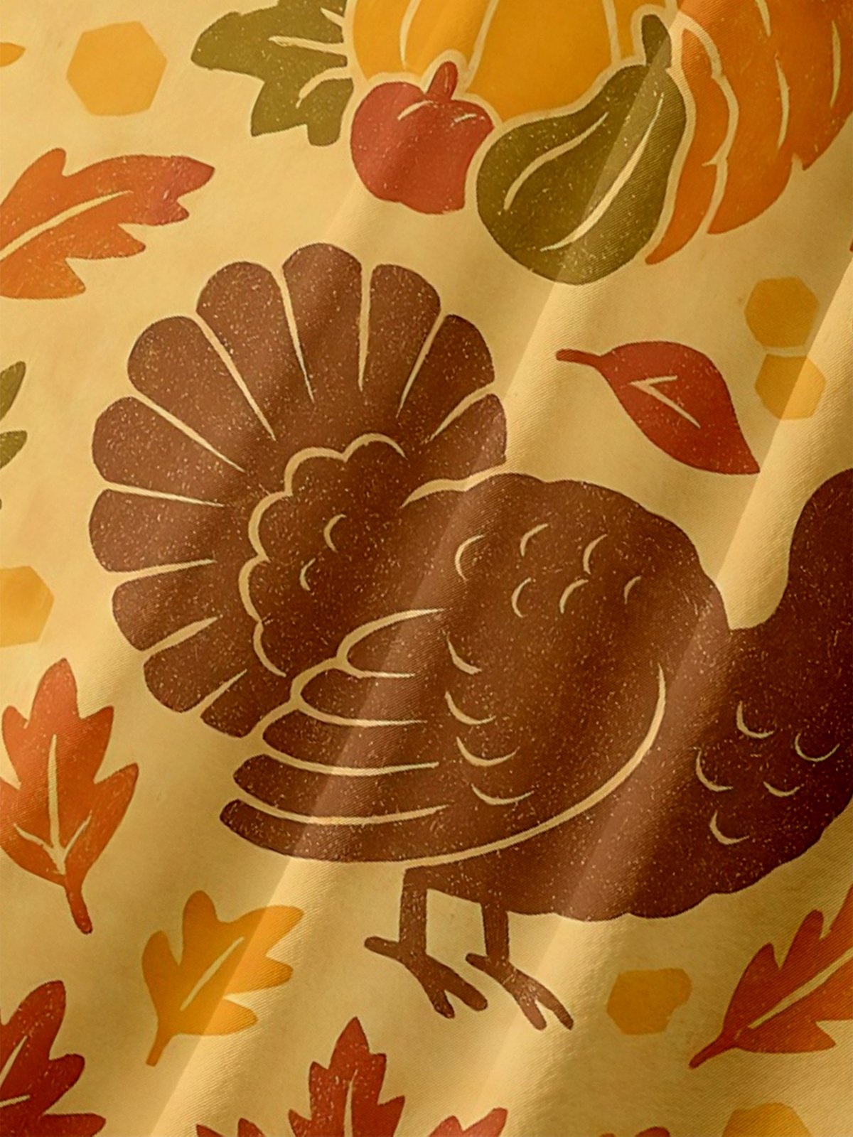 Moisture-wicking Thanksgiving Turkey Chest Pocket Casual Shirt
