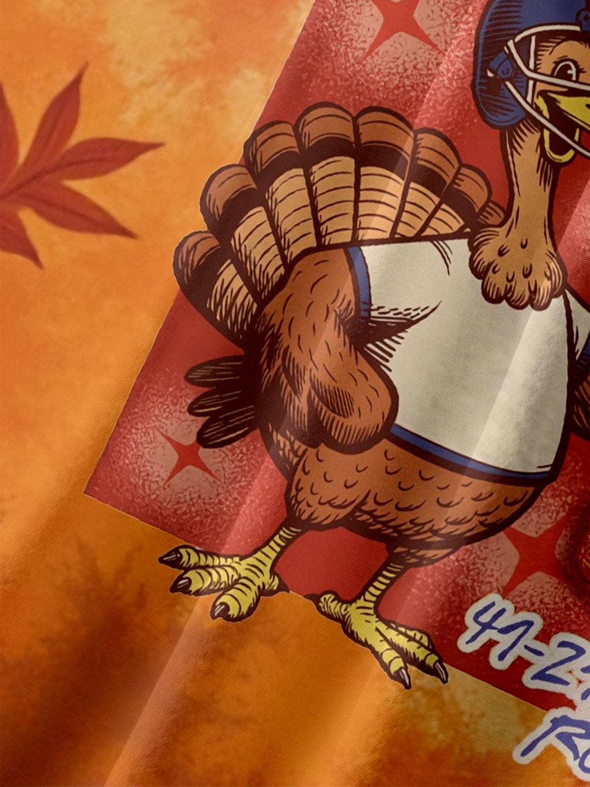 Moisture-wicking Thanksgiving Turkey Geller Cup Champ Chest Pocket Casual Shirt