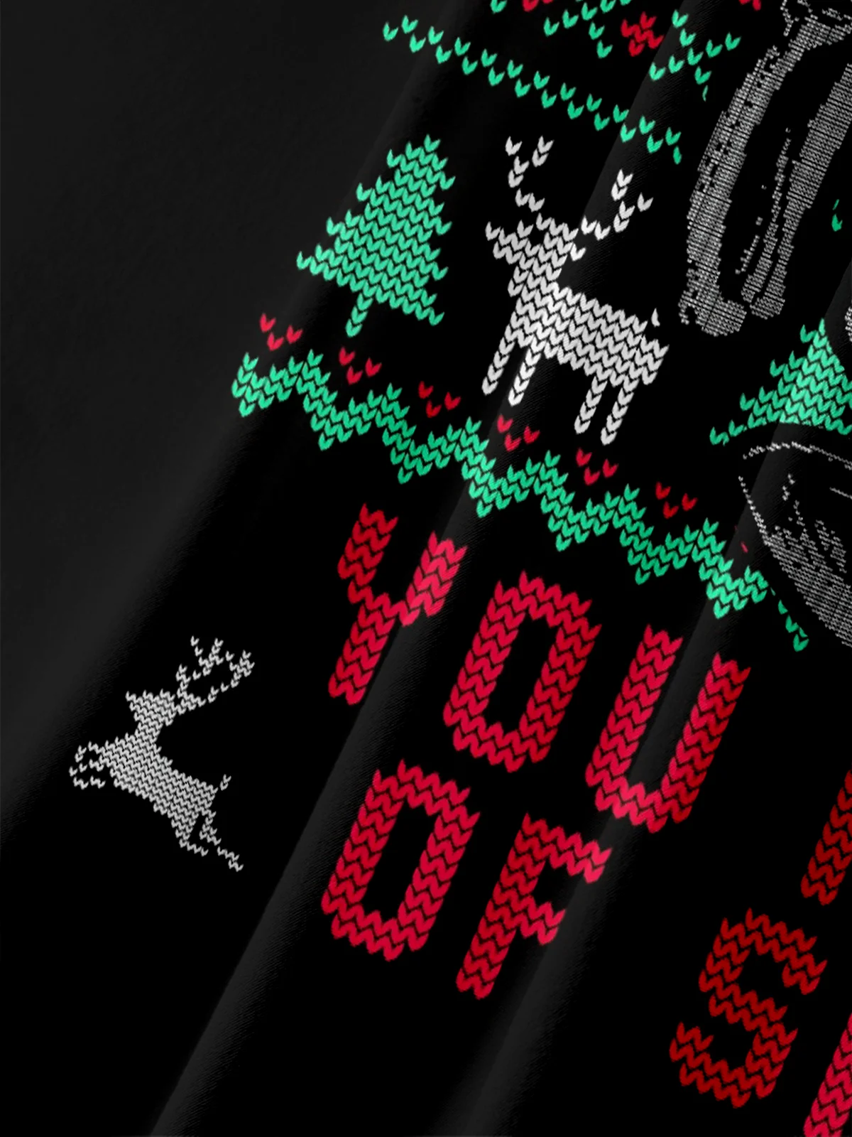 Hardaddy X Eduely Moisture-wicking Christmas Skull Chest Pocket Holiday Shirt