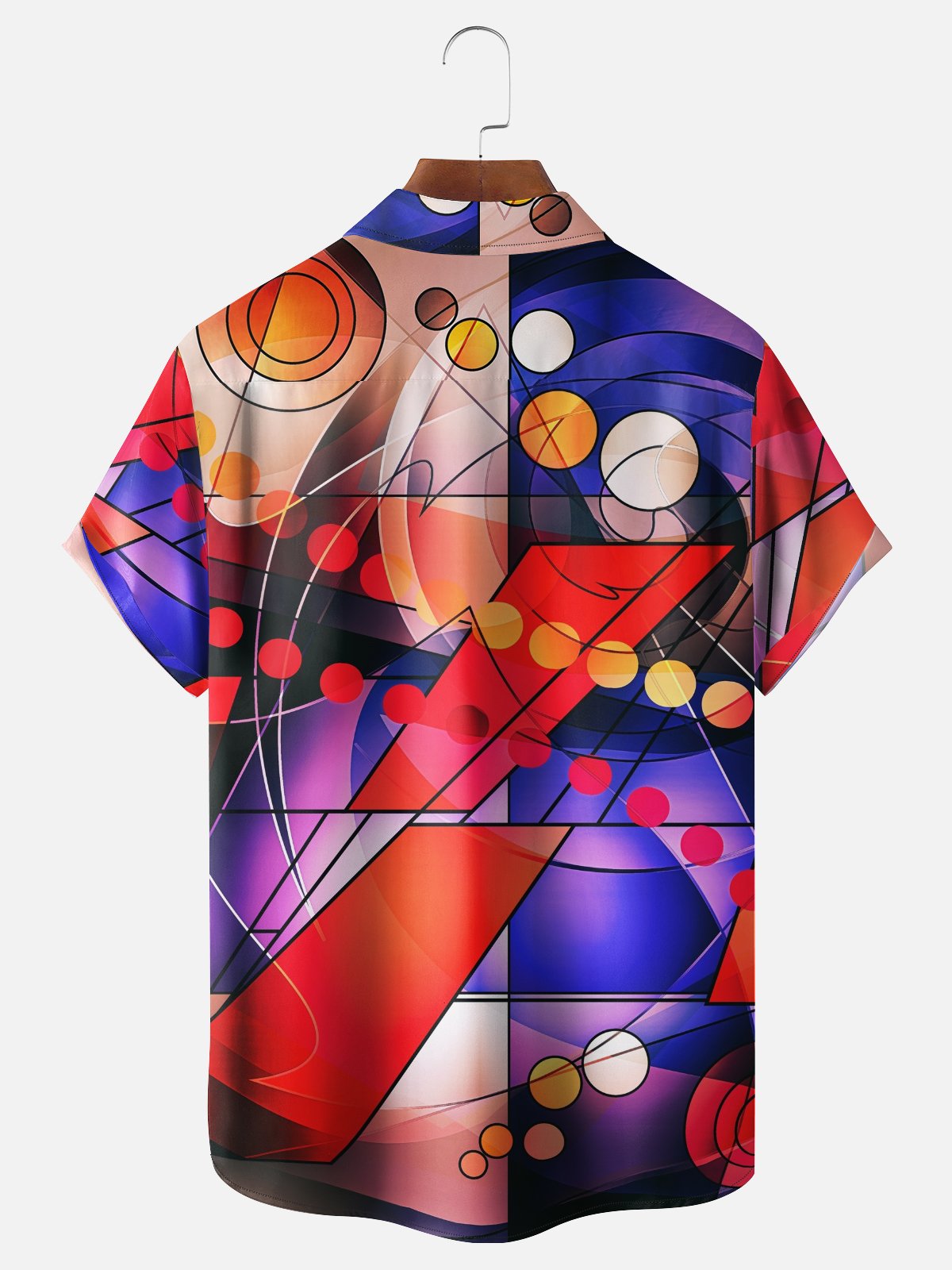 Hardaddy X Clemens Niewoehner Moisture Wicking Abstract Geometric Chest Pocket Hawaiian Shirt