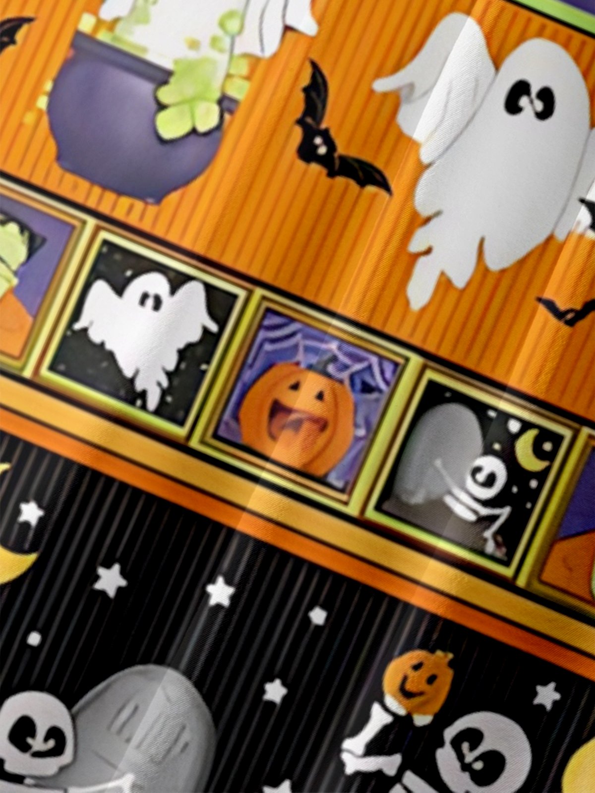 Moisture-Wicking Halloween Frankenstein Ghost Pumpkin Chest Pocket Hawaiian Shirt