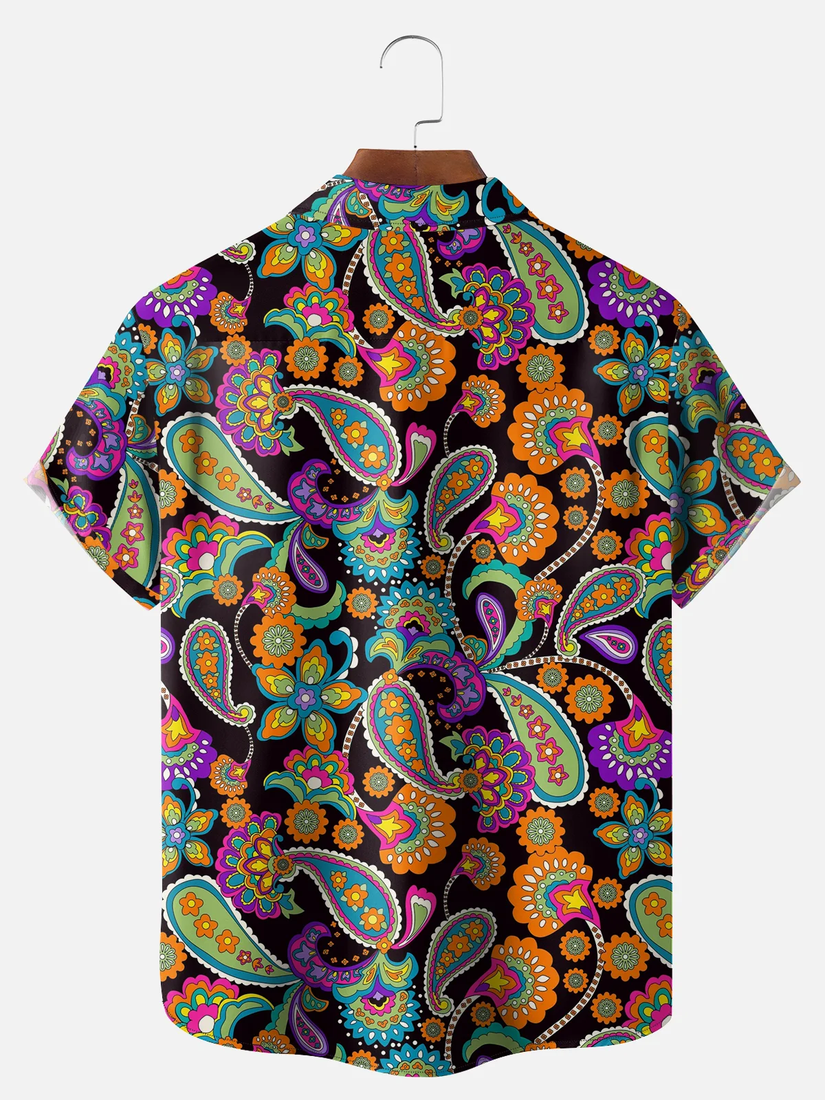 Hardaddy X Artist Ana Cristina Ruiz Leon Big Size Paisley Floral Chest Pocket Hawaiian Shirt