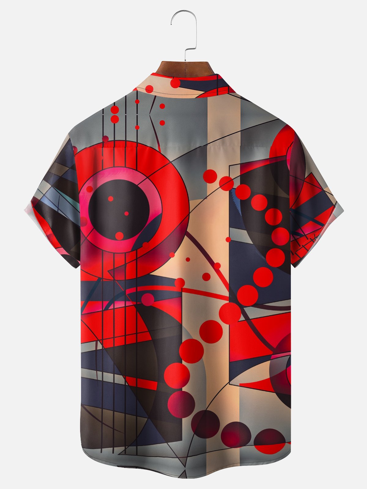 Hardaddy X Clemens Niewoehner Moisture-wicking Guitar Geomatric Chest Pocket Casual Shirt