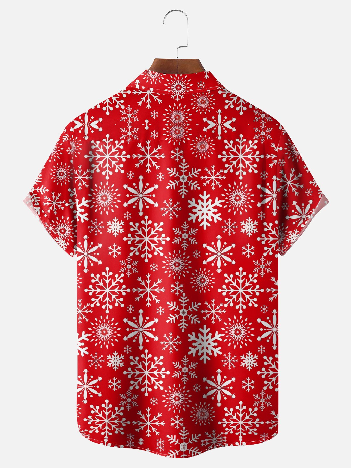Moisture-Wicking Christmas Decoration Clothes Muscle Chest Pocket Hawaiian Shirt