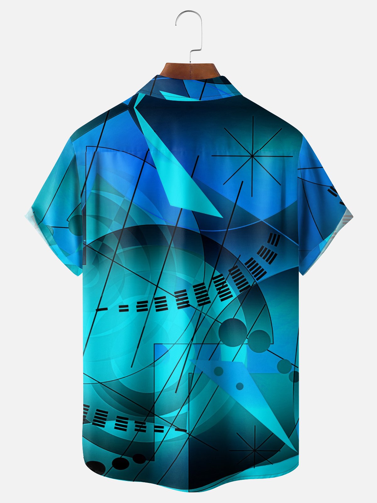 Hardaddy X Clemens Niewoehner Moisture-wicking Geomatric Chest Pocket Casual Shirt