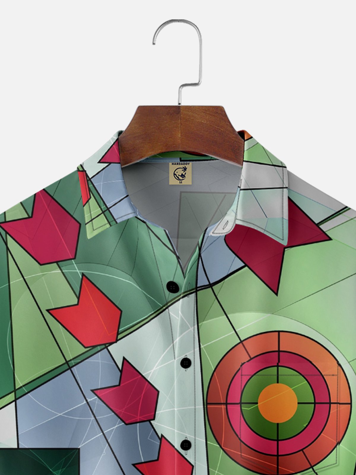 Hardaddy X Clemens Niewoehner Moisture-wicking Geomatric Chest Pocket Casual Shirt