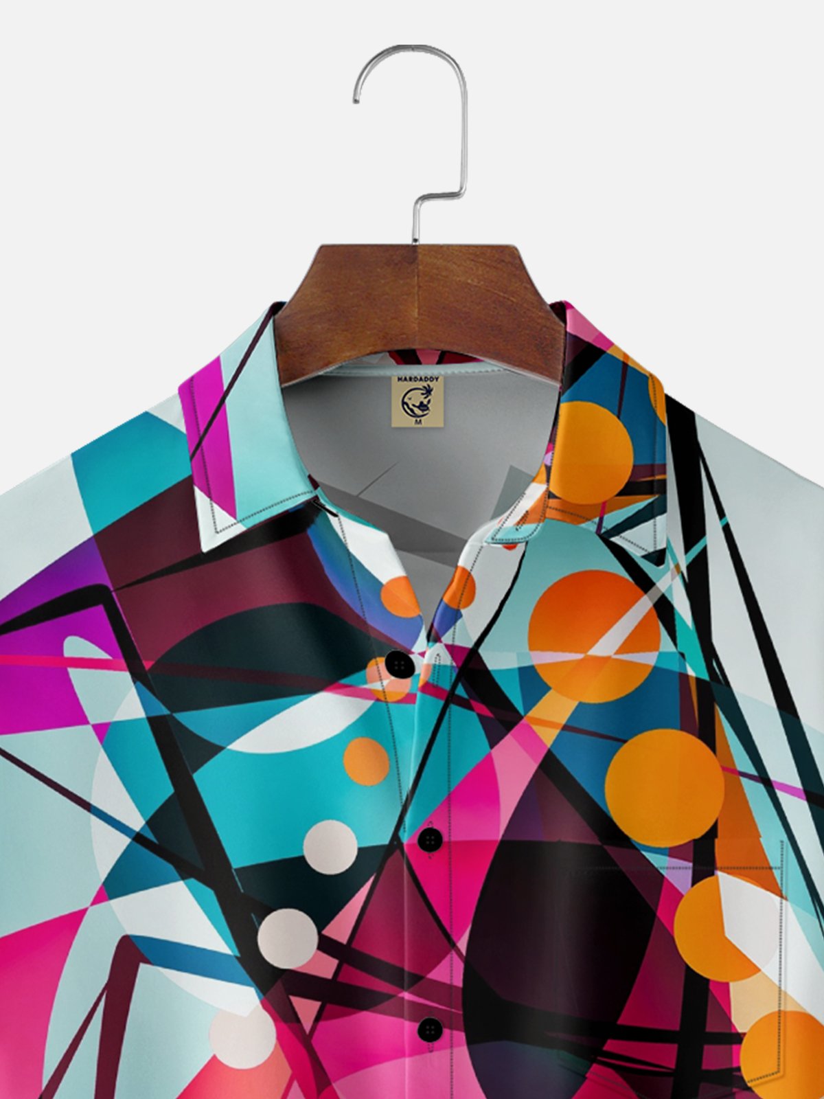 Hardaddy X Clemens Niewoehner Moisture-wicking Geomatric Chest Pocket Casual Shirt