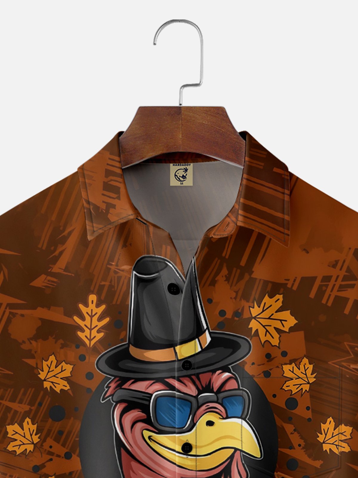 Moisture Wicking Thanksgiving Turkey Breast Pocket Hawaiian Shirt