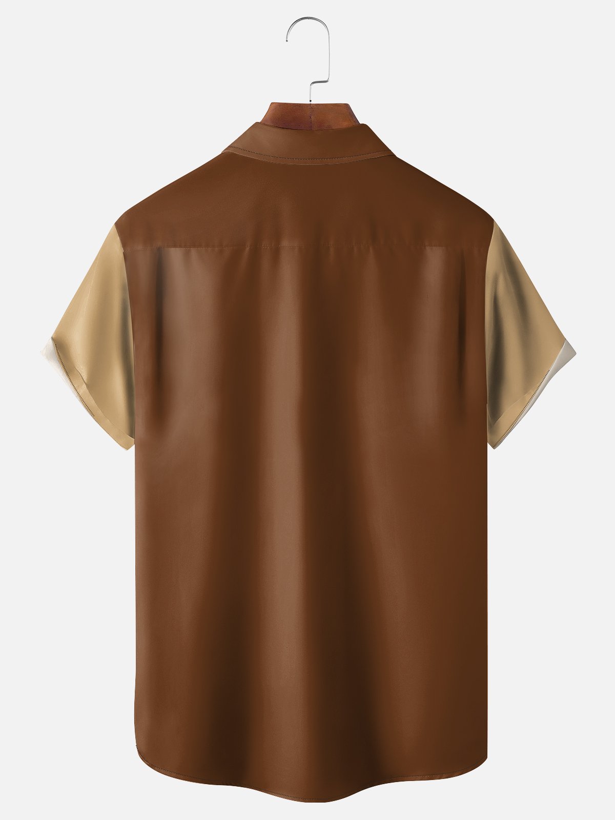Moisture-wicking Thanksgiving Guess What？Turkey Butt！Chest Pocket Bowling Shirt