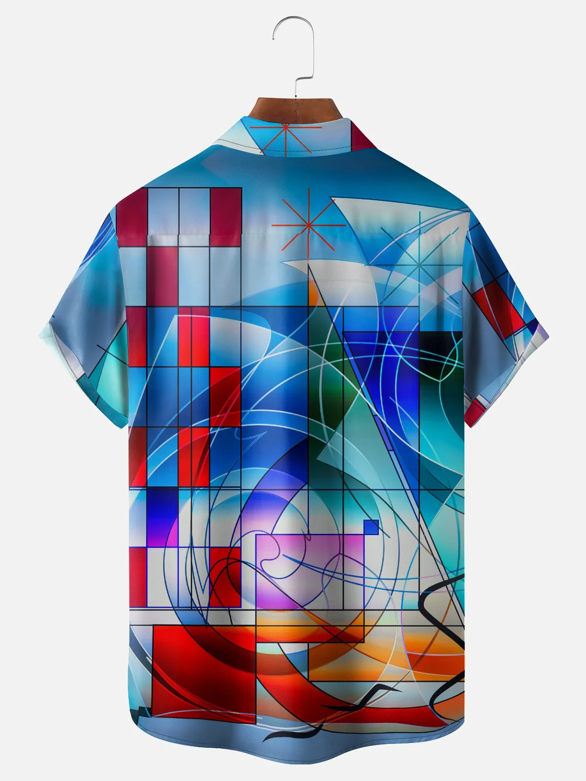 Hardaddy X Clemens Niewoehner Moisture-wicking Geomatric Chest Pocket Casual Shirt