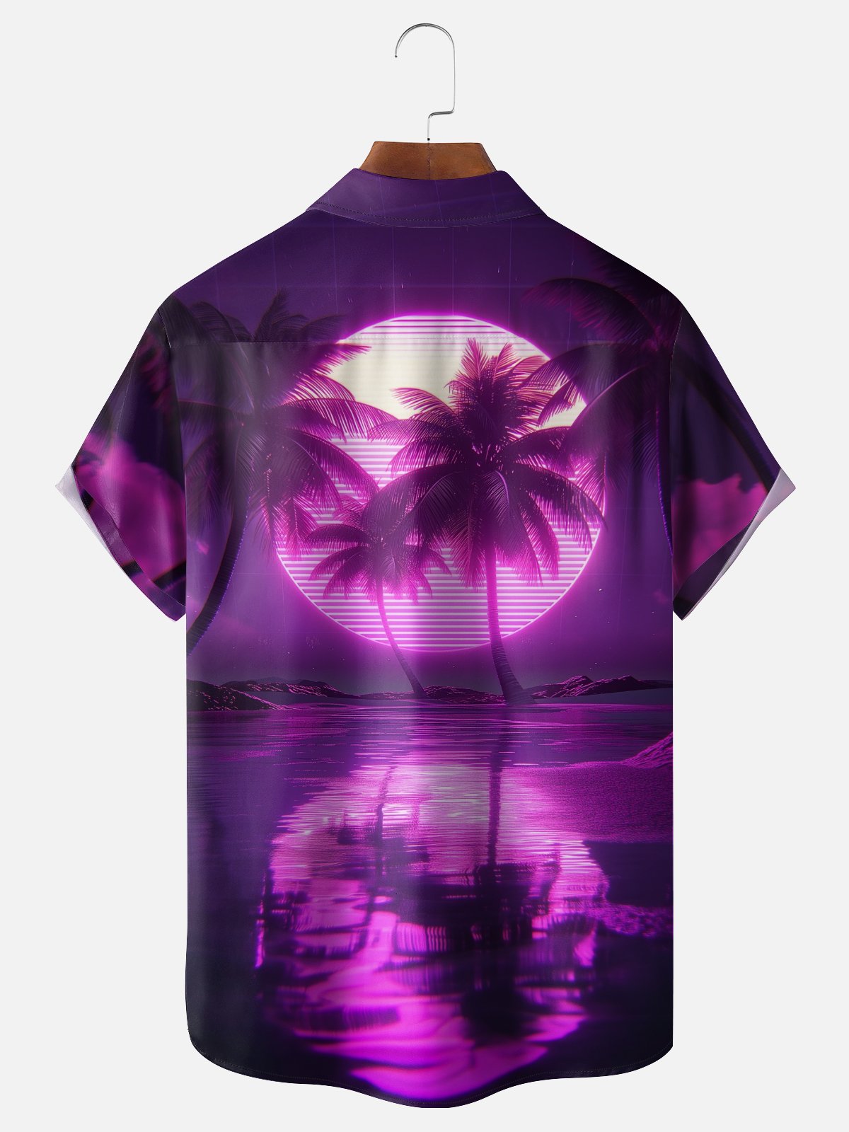 Moisture-wicking Coconut Beach Chest Pocket Hawaiian Shirt