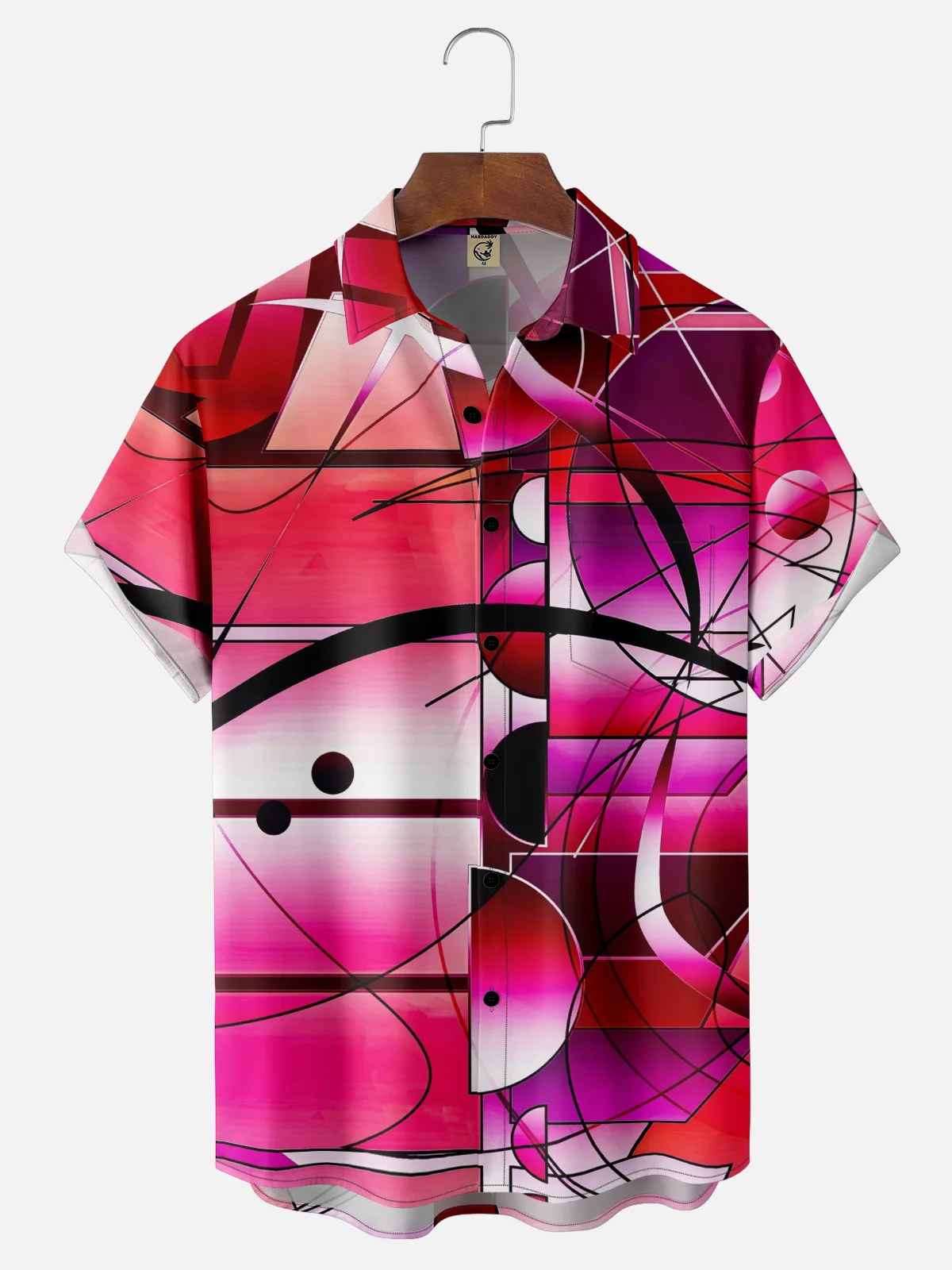 Hardaddy X Clemens Niewoehner Moisture-wicking Geomatric Chest Pocket Casual Shirt