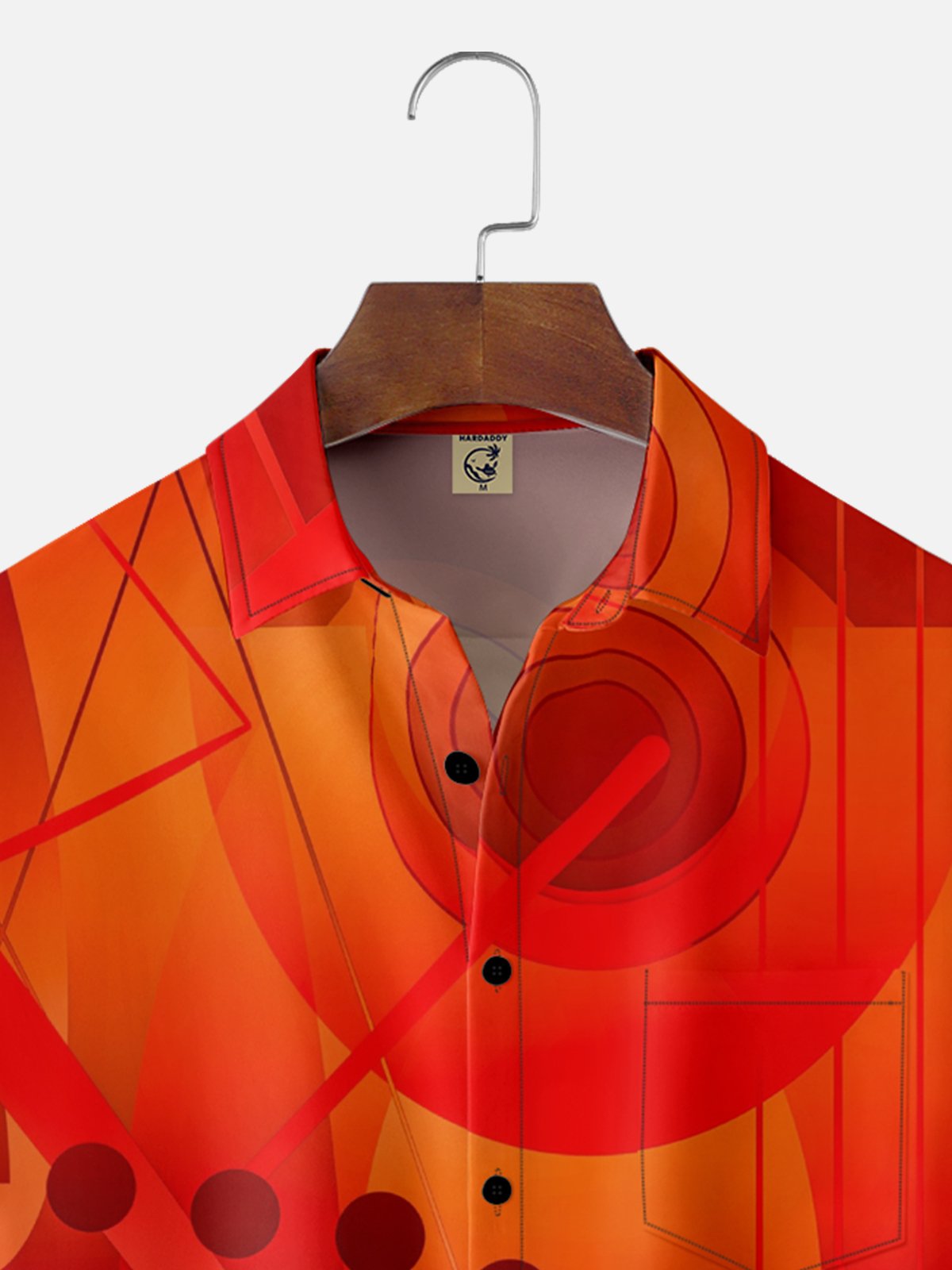Hardaddy X Clemens Niewoehner Moisture-wicking Geomatric Chest Pocket Casual Shirt