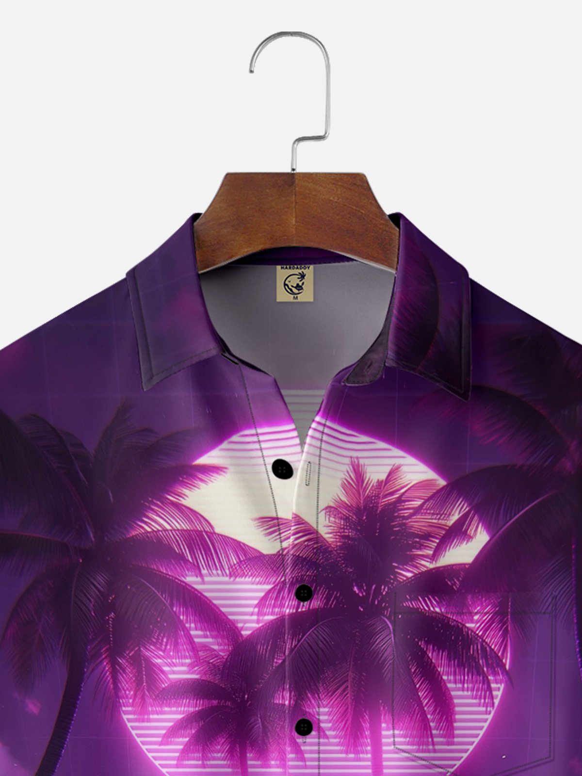 Moisture-wicking Coconut Beach Chest Pocket Hawaiian Shirt