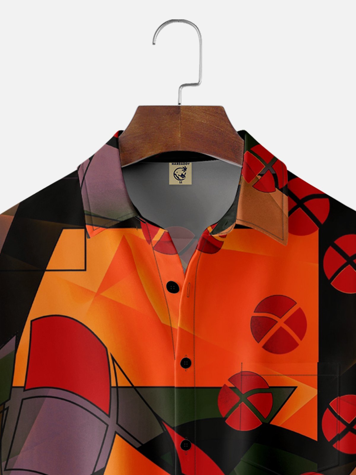 Hardaddy X Clemens Niewoehner Moisture-wicking Geomatric Chest Pocket Casual Shirt