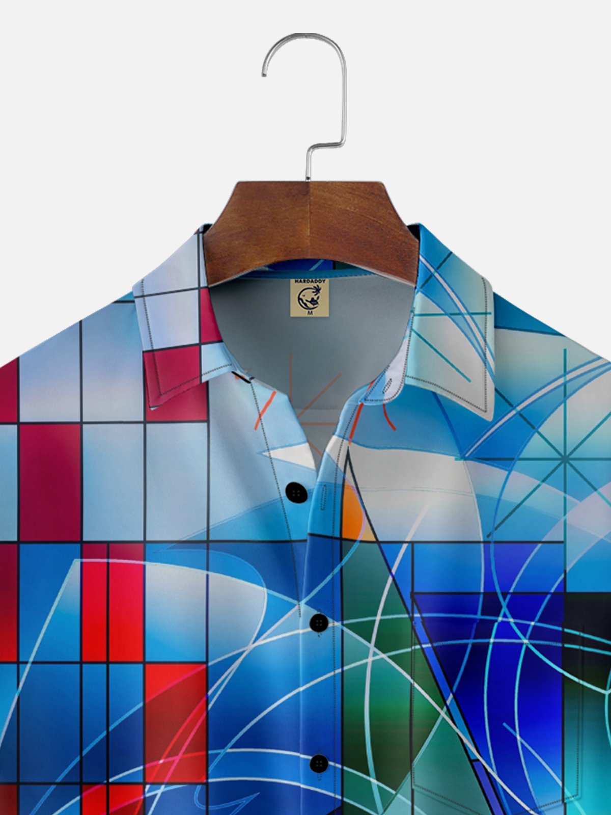 Hardaddy X Clemens Niewoehner Moisture-wicking Geomatric Chest Pocket Casual Shirt