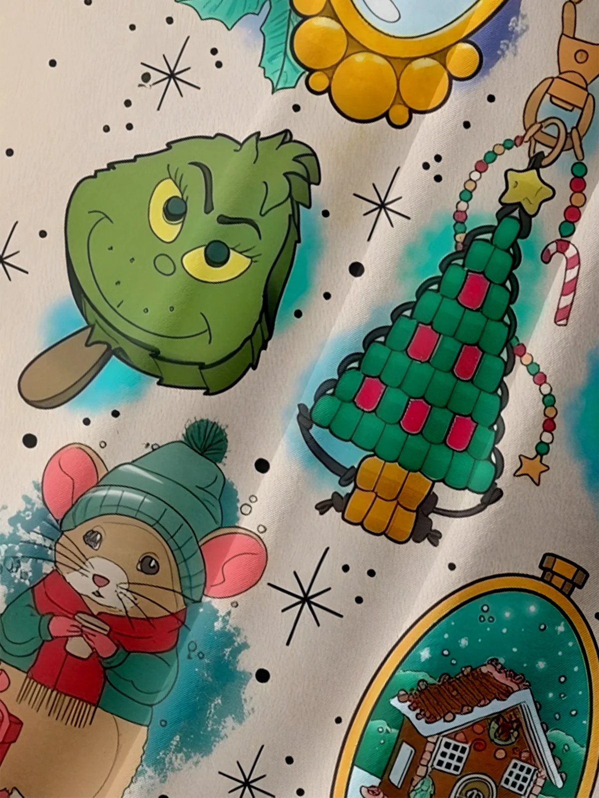 Moisture-Wicking Christmas Snowman Frosty The Snowman Santa Claus Christmas Tree Elk Chest Pocket Hawaiian Shirt