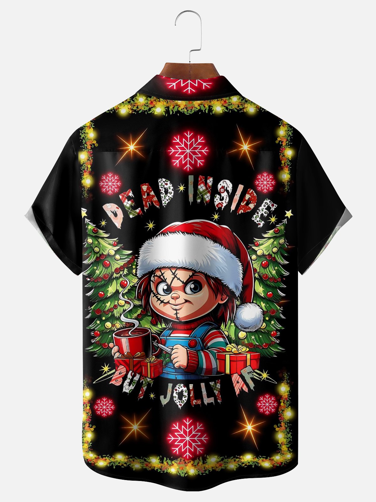 Moisture-wicking Christmas Ghost Baby Chest Pocket Holiday Shirt