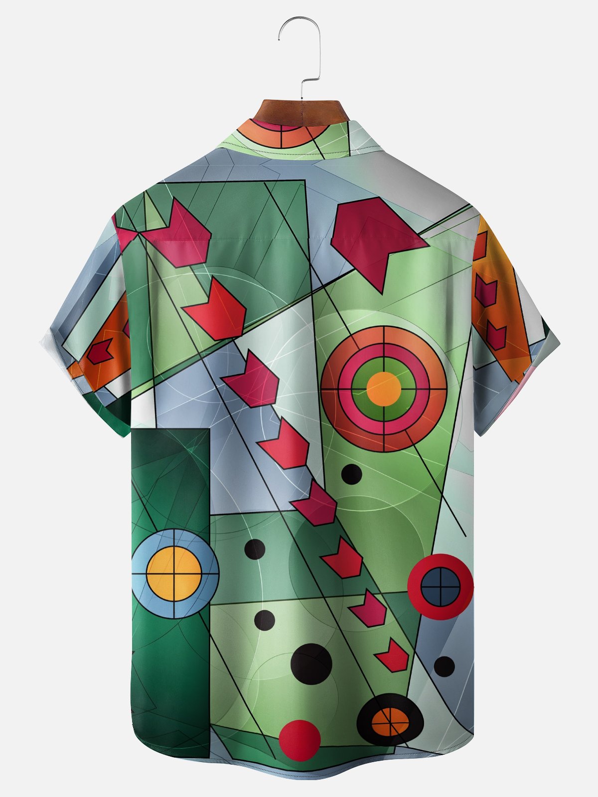 Hardaddy X Clemens Niewoehner Moisture-wicking Geomatric Chest Pocket Casual Shirt