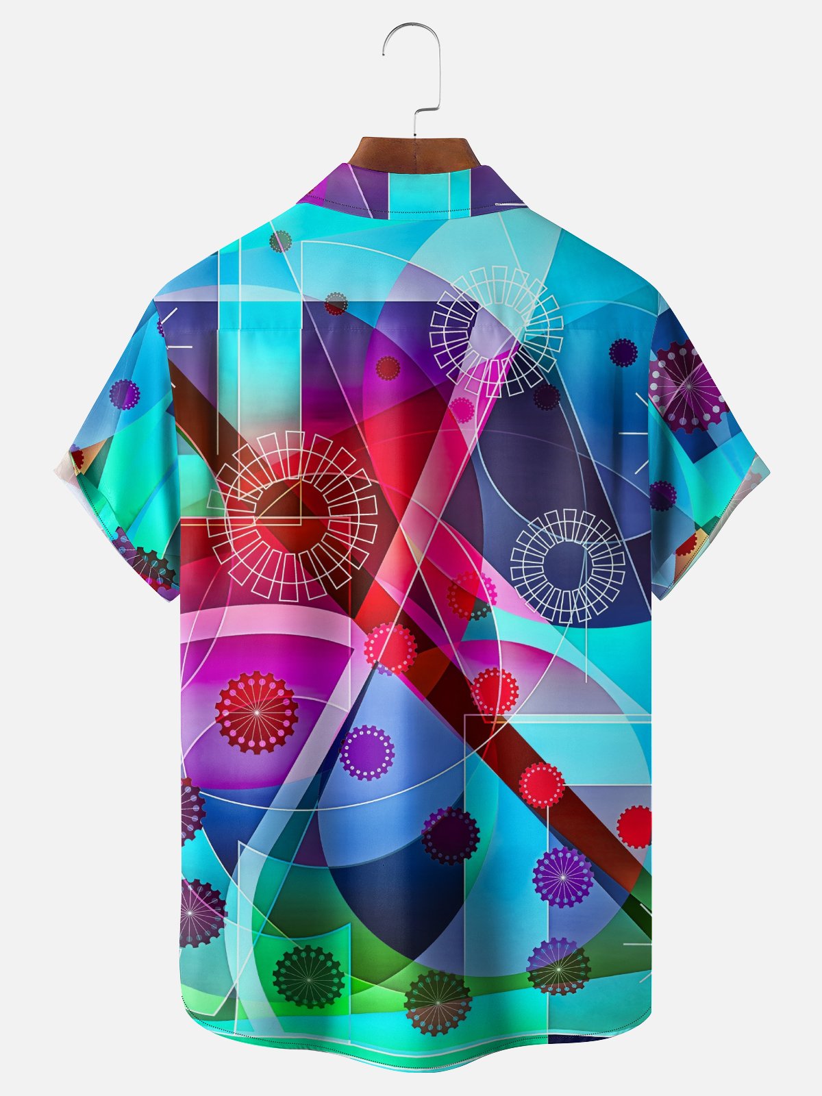 Hardaddy X Clemens Niewoehner Moisture-wicking Geomatric Chest Pocket Casual Shirt