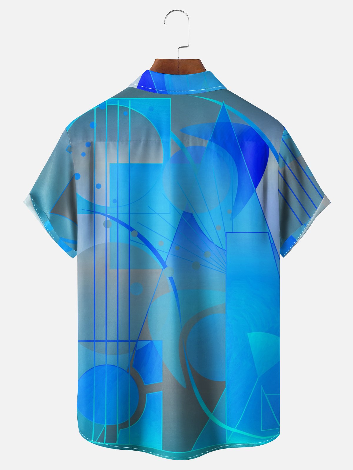 Hardaddy X Clemens Niewoehner Moisture-wicking Geomatric Chest Pocket Casual Shirt