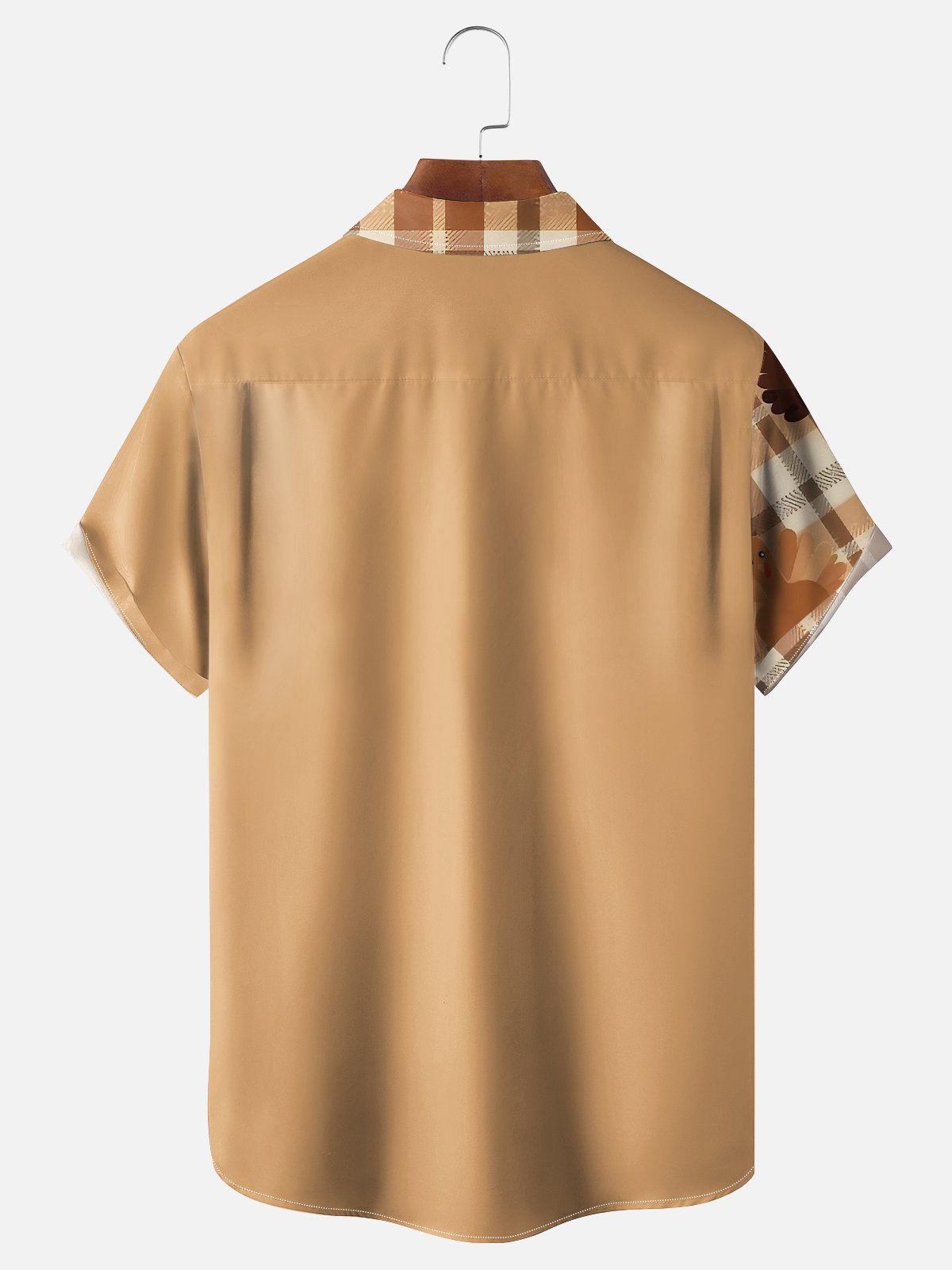 Moisture Wicking Thanksgiving Funny Turkey Chest Pocket Hawaiian Shirt