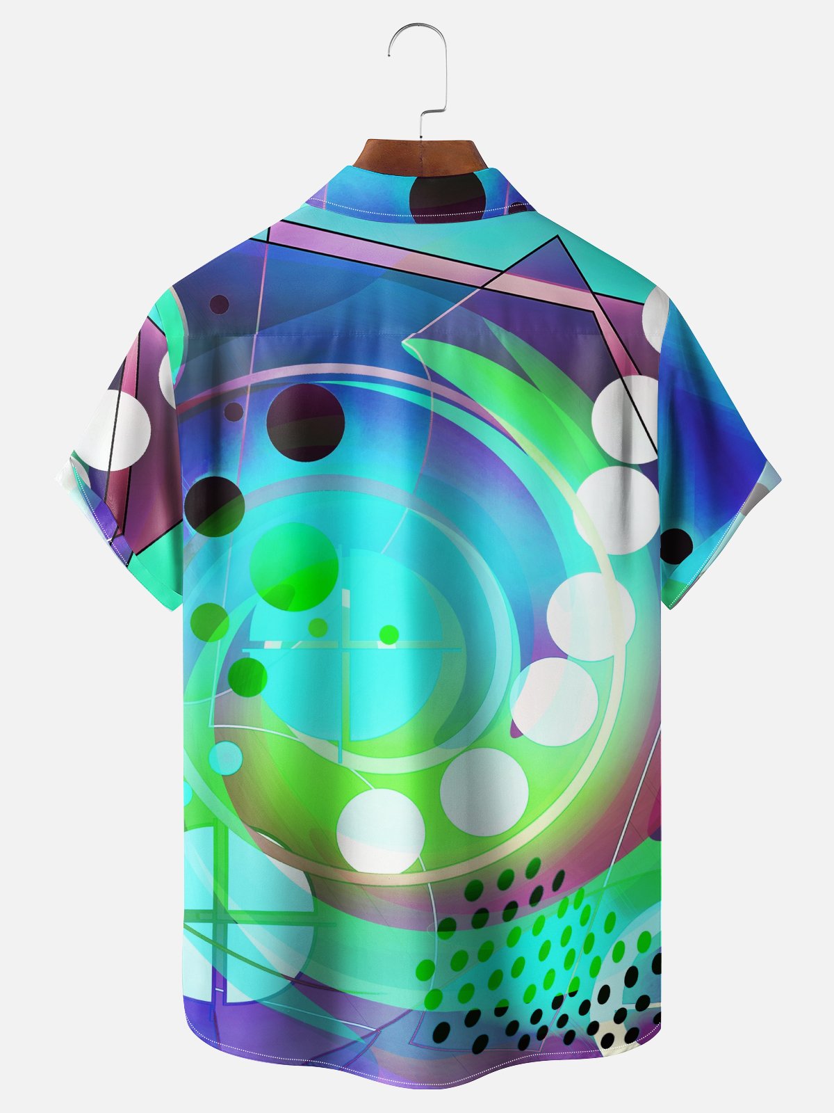 Hardaddy X Clemens Niewoehner Moisture-wicking Geomatric Chest Pocket Casual Shirt