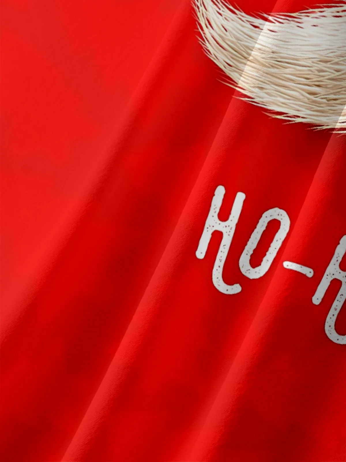 Moisture-wicking Christmas Santa Claus HOHOHO Chest Pocket Casual Shirt
