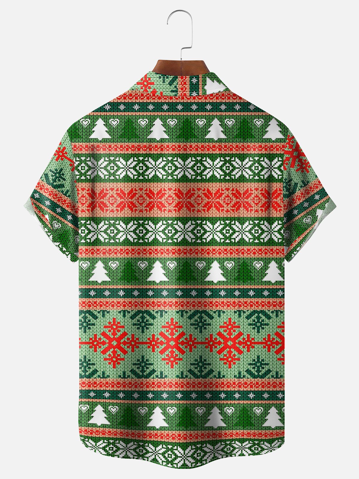 Moisture-wicking Christmas Bigfoot Santa Chest Pocket Casual Shirt