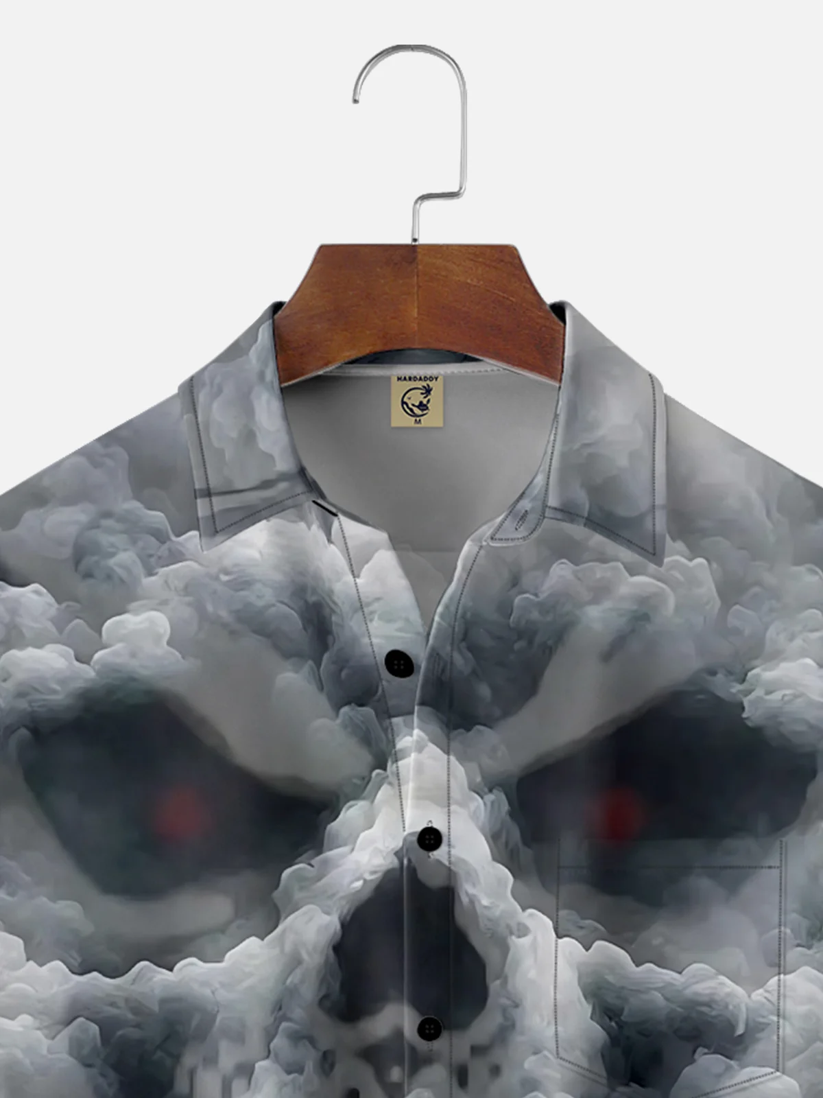 Moisture-wicking Buccaneers Skull Art Chest Pocket Casual Shirt