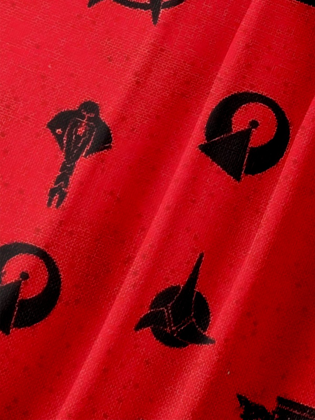 Moisture-Wicking Star Trek Logo Starship Troopers Chest Pocket Hawaiian Shirt